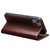 QIALINO - iPhone 13 Horizontal Flip Leather Case with Holder & Card Slots & Wallet - Brown