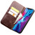 QIALINO - iPhone 13 Horizontal Flip Leather Case with Holder & Card Slots & Wallet Pro - Brown