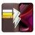QIALINO - iPhone 13 Business Horizontal Flip Leather Case with Holder & Card Slots & Wallet - Brown