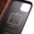 QIALINO - iPhone 13 mini Horizontal Flip Leather Case with Holder & Card Slots & Wallet - Brown