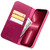 QIALINO - iPhone 13 Pro Max Small Crocodile Texture Horizontal Flip Leather Case with Holder & Card Slots & Wallet - Rose Red