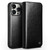 QIALINO - iPhone 15 Pro Classic Genuine Leather Phone Case - Black