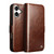 QIALINO - iPhone 17 Classic 103 Buckle Genuine Leather Phone Case - Brown