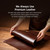 QIALINO - iPhone 17 Pro Max Classic Genuine Leather Back Cover Phone Case - Black