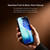 QIALINO - iPhone 17 Pro Max Classic Genuine Leather Back Cover Phone Case - Black