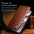 QIALINO - iPhone 18 Pro Classic 103 Buckle Genuine Leather Phone Case - Brown