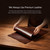 QIALINO - iPhone 18 Pro Max Classic Genuine Leather Back Cover Phone Case - Black