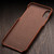 QIALINO - iPhone X / XS Shockproof Cowhide Leather Protective Case with Card Slot - Dark Brown