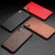 QIALINO - iPhone X / XS Shockproof Cowhide Leather Protective Case - Coffee