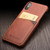 QIALINO - iPhone X / XS Shockproof Cowhide Leather Protective Case with Card Slot - Light Brown