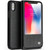 QIALINO - iPhone X / XS Grid Texture Horizontal Flip Leather Case with Smart View Window & Sleep / Wake-up Function - Black