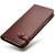 QIALINO - iPhone X / XS Crazy Horse Business Horizontal Flip Leather Case with Holder & Card Slots, Style:With Buckle - Brown