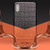 QIALINO - iPhone X / XS Crocodile Texture Cowhide Leather Protective Case