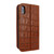 Piel Frama 808 Brown Crocodile FramaSlimCards Leather Case for Apple iPhone Xs Max