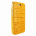 Piel Frama 765 Yellow Crocodile iMagnumCards Leather Case for Apple iPhone 7 Plus / 8 Plus