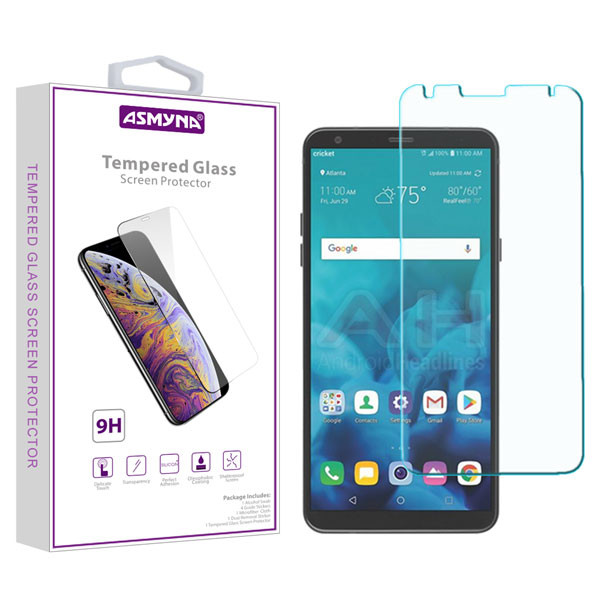 Screen Protector Cricket Lg Stylo Case Asmyna Tempered Glass