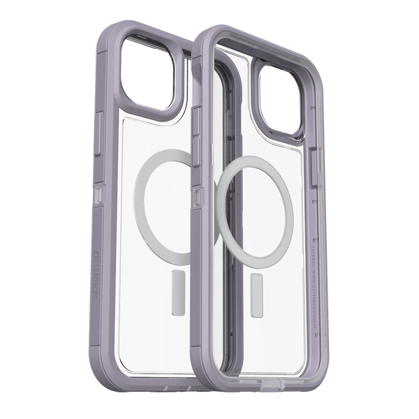 Otterbox - Defender Pro Xt Clear Magsafe Case For Apple Iphone 15 Plus /  Iphone 14 Plus - Orchid Advice 77-93299