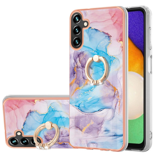 Samsung Cases - Galaxy A14 5G Cases Marble Ring TPU Blue Marble