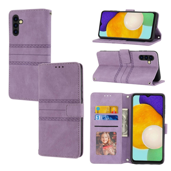 Samsung Cases - Galaxy A54 5G Cases Embossed Leather Purple