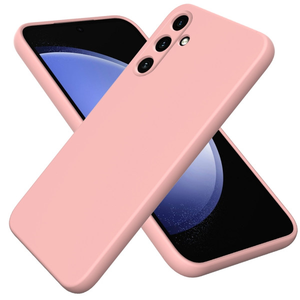 Samsung Galaxy A15 5G Pure Color Liquid Silicone Shockproof Full Coverage Phone Case - Pink Samsung Galaxy A15 5G Pure Color Liquid Silicone Shockproof Full Coverage Phone Case - Pink