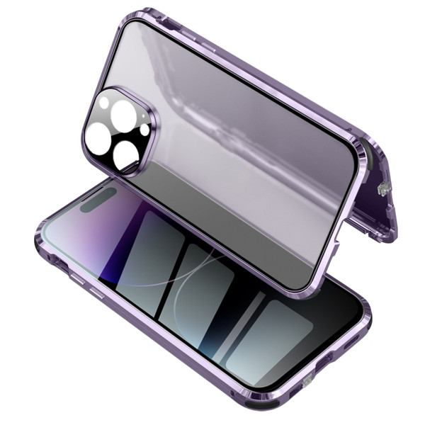 iPhone Cases - iPhone 14 Pro Cases Fusion360 Glass Magnetic Purple Red