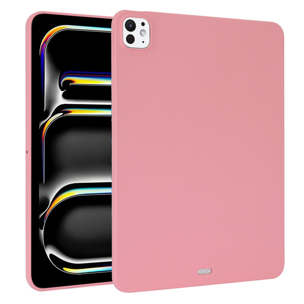iPad Pro 13 2024 Oil Spray Skin-friendly TPU Tablet Case - Pink