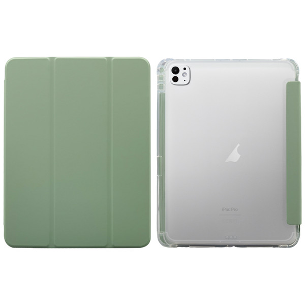 iPad Pro 11 2024 3-folding Electric Pressed Skin Texture Leather