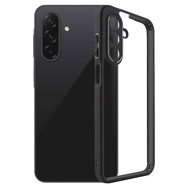 Samsung Galaxy A26 5G Frosted TPU + Transparent PC Phone Case - Black