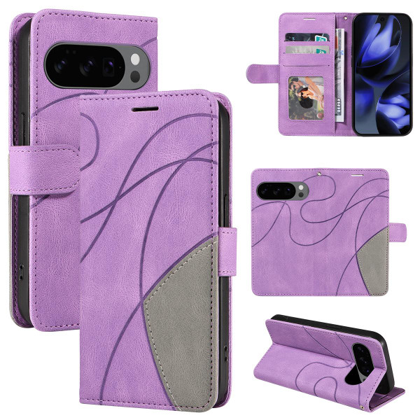 Google Pixel 10 / 10 Pro Global Dual-color Splicing Flip Leather