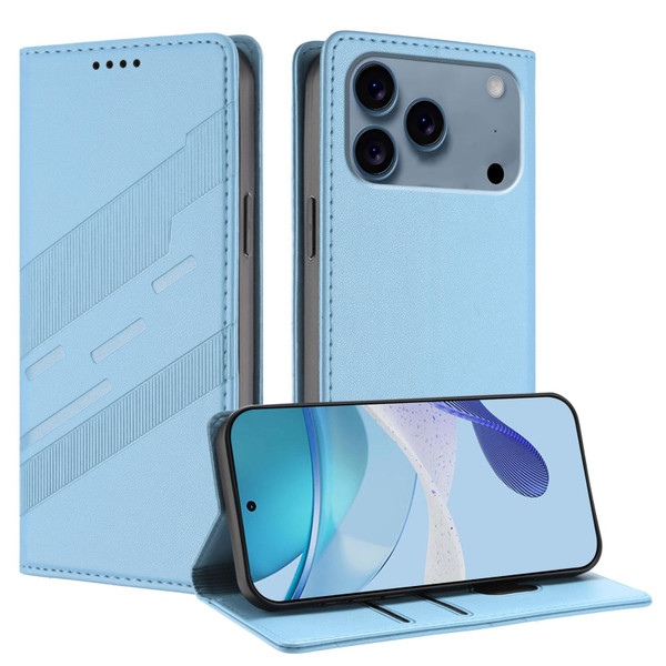 iPhone 17 Pro Max Embossed Multi-functional Wallet Retro Leather