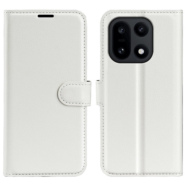 OnePlus 15 Litchi Texture Horizontal Flip Leather Phone Case with
