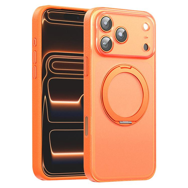 iPhone 17 Pro Max Vegan Leather Magnetic Phone Case with 360