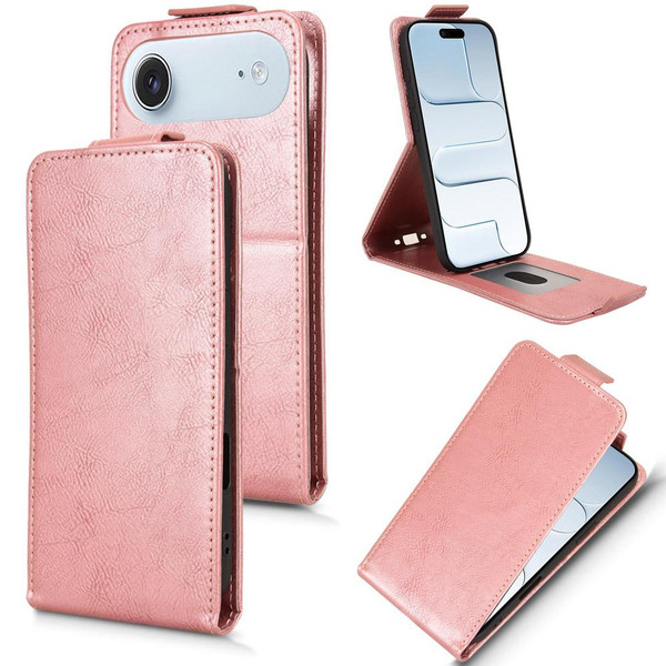 iPhone Air Magnetic Vertical Flip Leather Phone Case with Buckle