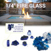 1/4" Fire Glass size chart