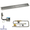 48" x 6" Stainless Steel Linear Channel Drop-In Pan with AWEIS System - Natural Gas