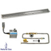 60" x 6" Stainless Steel Linear Channel Drop-In Pan with AWEIS System - Natural Gas