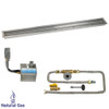 72" x 6" Stainless Steel Linear Channel Drop-In Pan with AWEIS System - Natural Gas