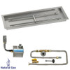 36" x 12" Rectangular Stainless Steel Drop-In Pan with AWEIS System - Natural Gas