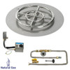 18" Round Stainless Steel Flat Pan with AWEIS System (12" Ring) - Natural Gas