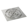 36" Square Stainless Steel Flat Pan with 30" Ring