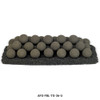 36" Thunder Gray Lite Stone Ball Set - Uniform 4"