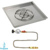30" Square Drop-In Pan with Match Light Kit (18" Fire Pit Ring) - Propane
