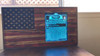 Wooden flag with Declaration of Independence