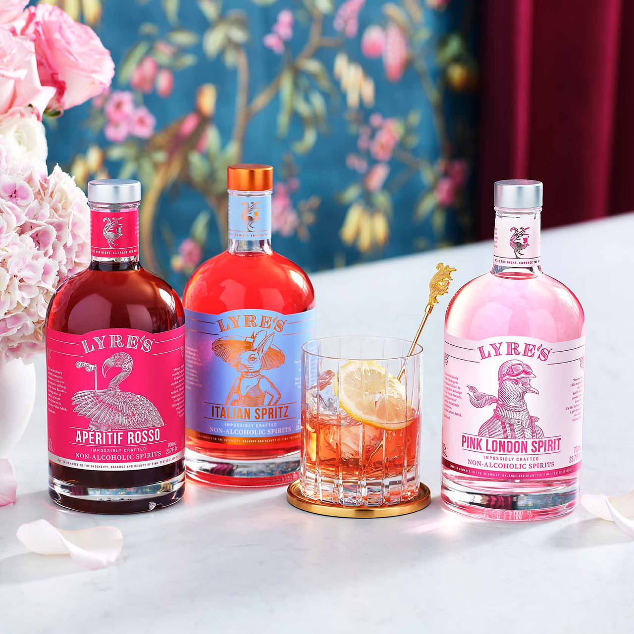 Lyre's Pink London Negroni