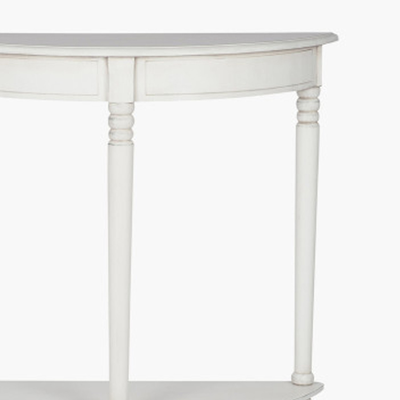 Half moon shop wall table