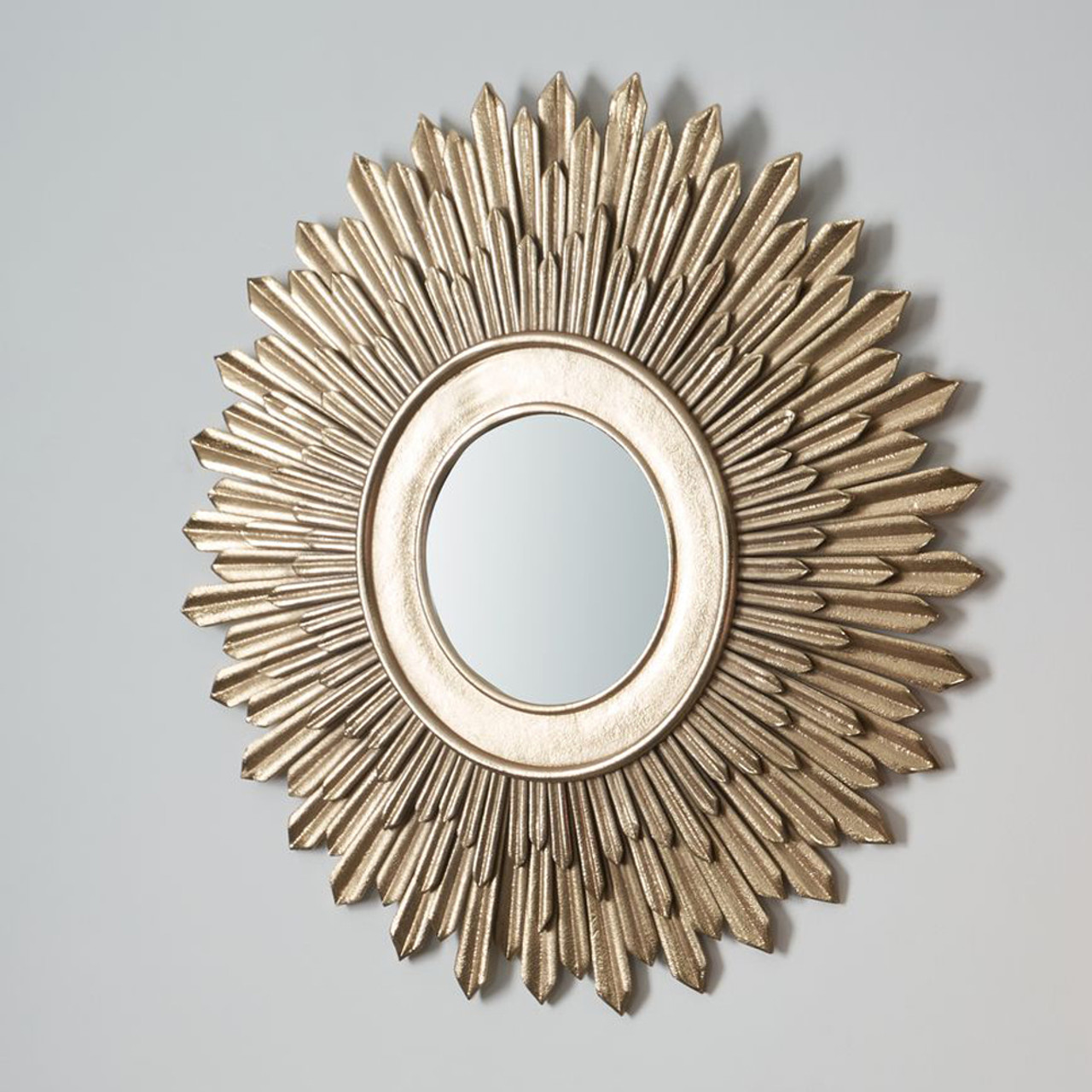 Gold Starburst Wall Mirror 80cm