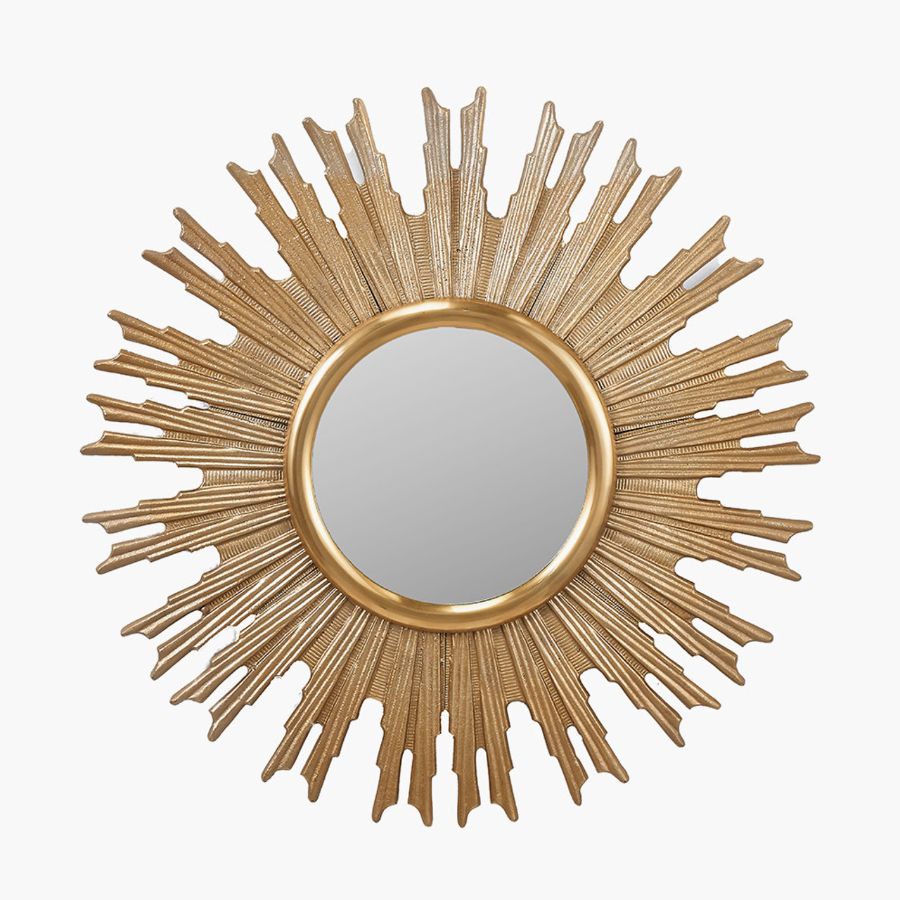 Gold Starburst Wall Mirror 80cm