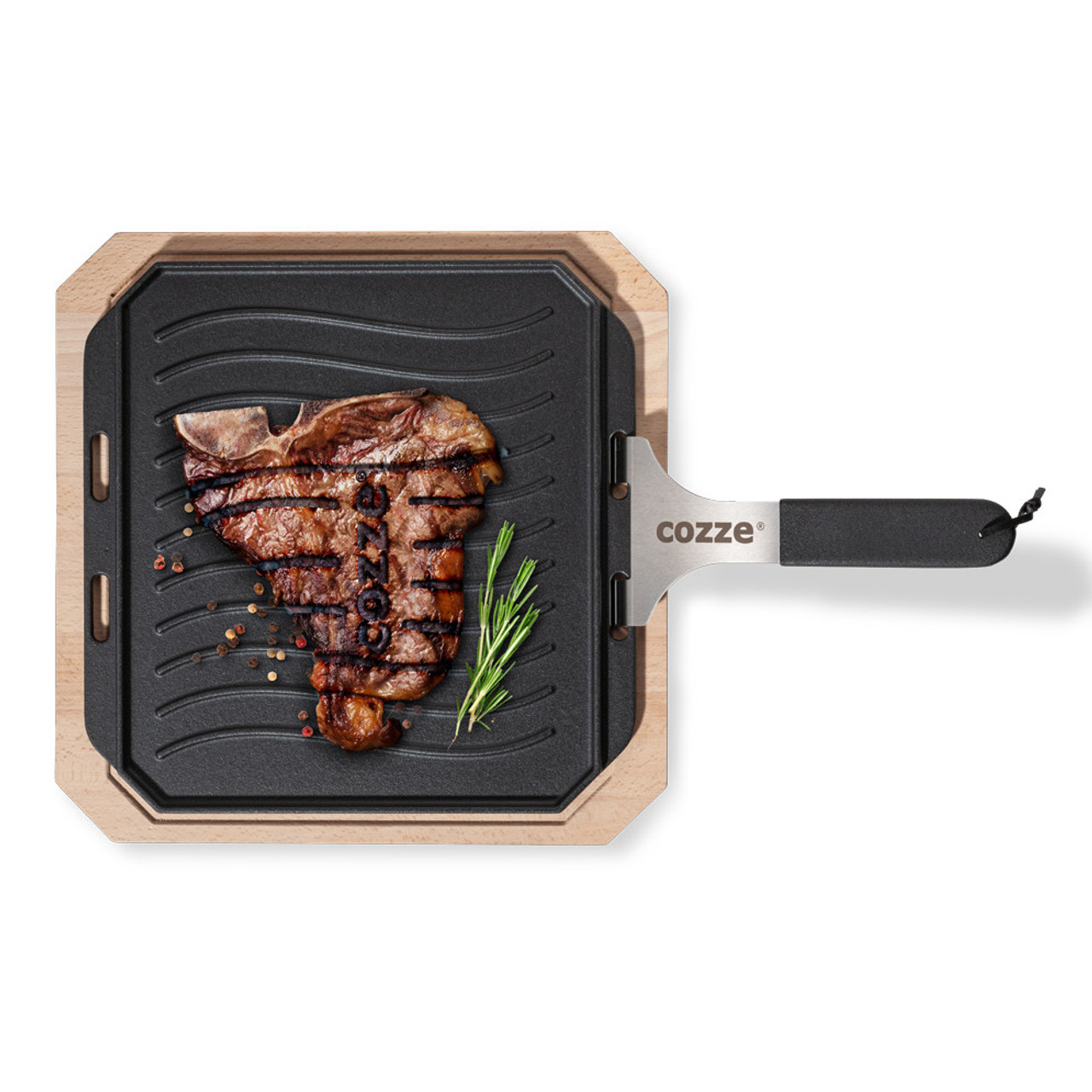  ooni Dual-Sided Grizzler Plate - Reversible Cast Iron