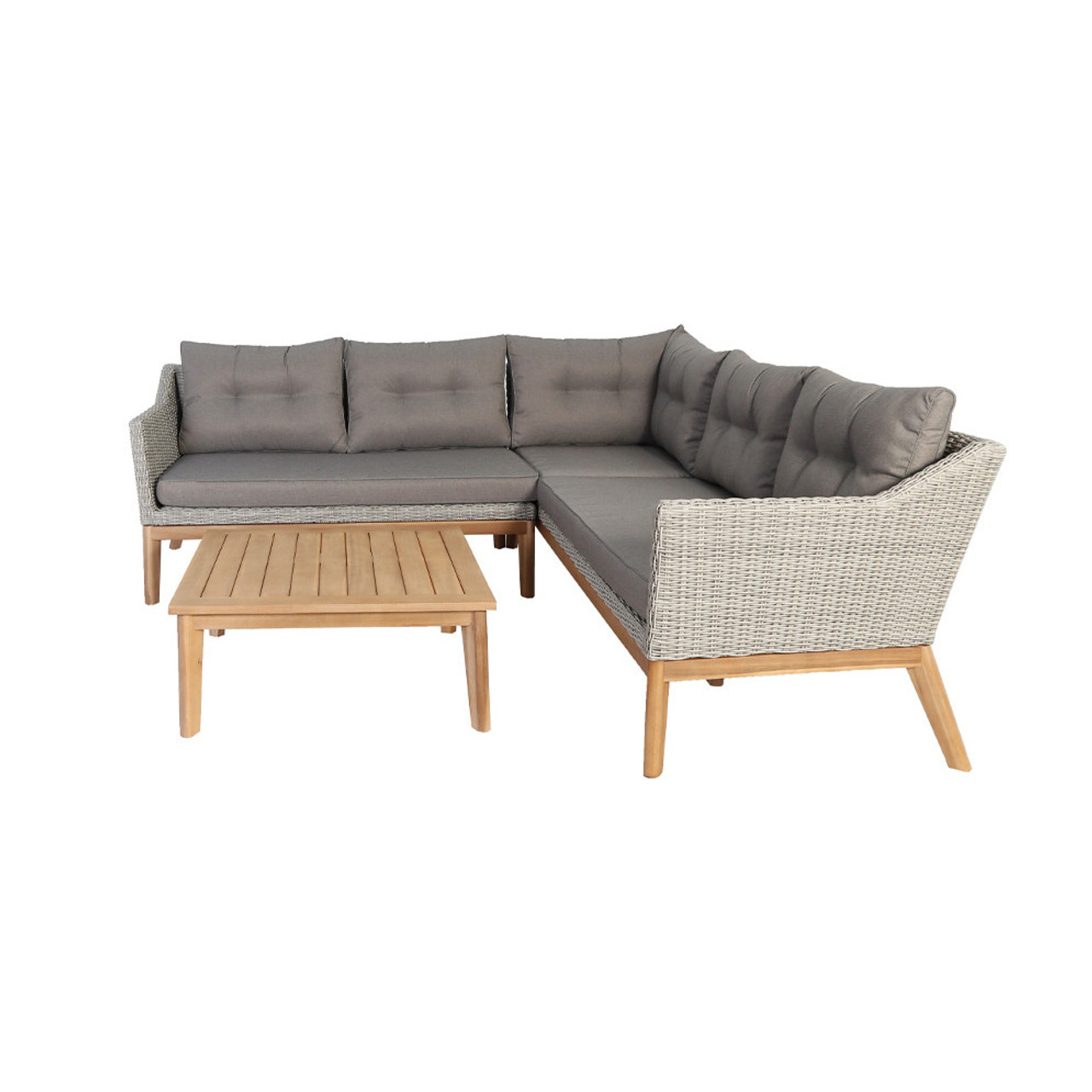 Larissa Corner Lounge Set Kubu Grey