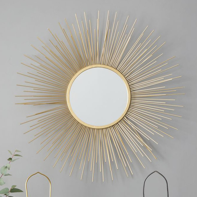 Pacific Lifestyle Gold Starburst Wall Mirror 80cm | Qubox